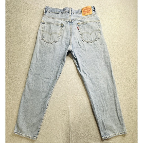 Vintage Levis 550 Jeans Mens 34x30 Blue Relaxed Fit Tapered Denim Distressed 90s - Picture 1 of 16